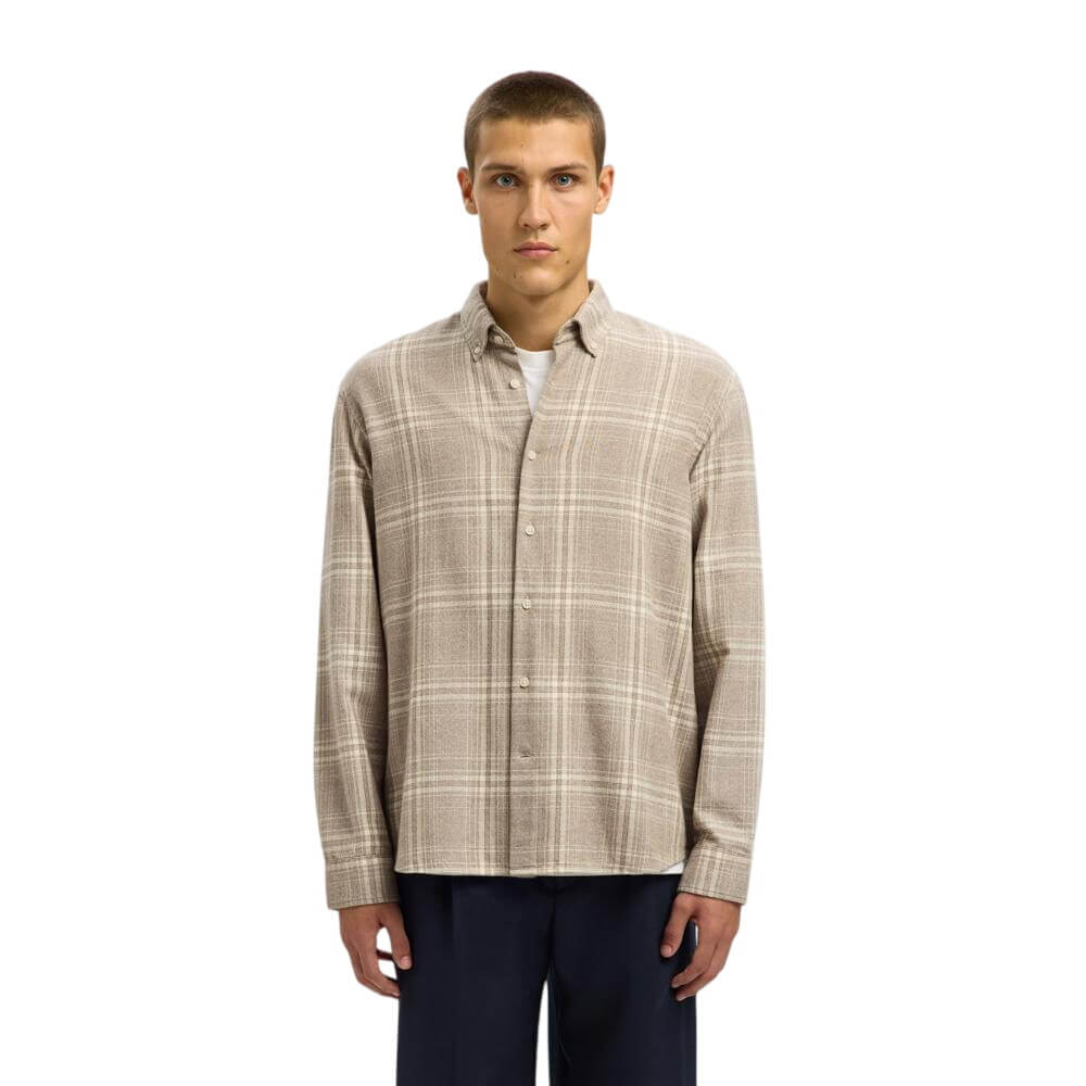 S/Homme Reg Noah Mix Bdwn Ls Shirt Camp